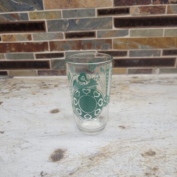 Vintage Kraft Swanky Swig Juice Glass, Green Kitchen Design - Picture 2 of 4